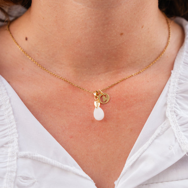 Medalha Letra Inicial em Prata