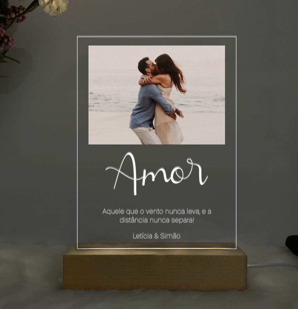 Placa fotográfica personalizable