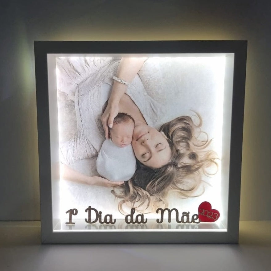 Fotografía con marco de luz