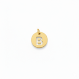 Medalha Inicial Letra em Aço Inoxidável