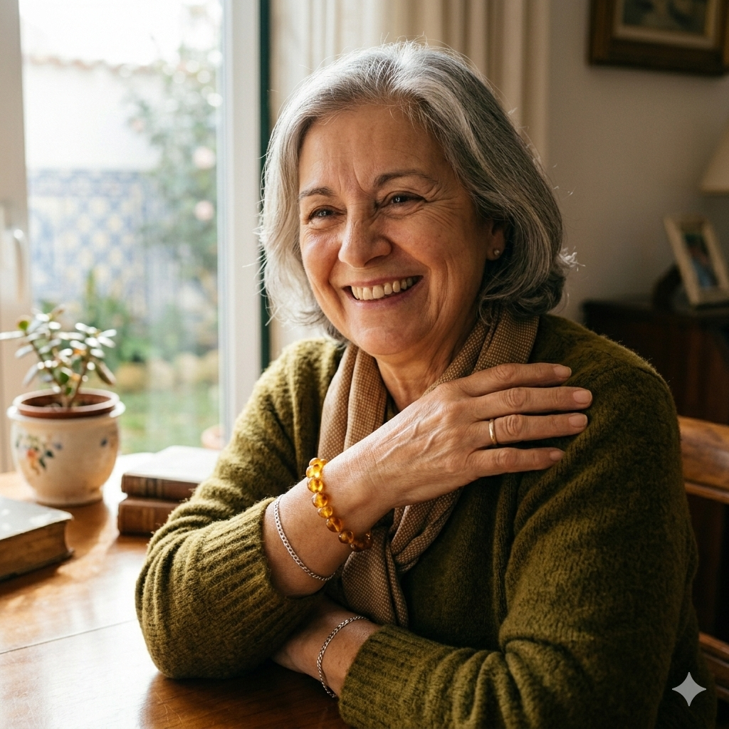 Pulseira de Âmbar para Adulto