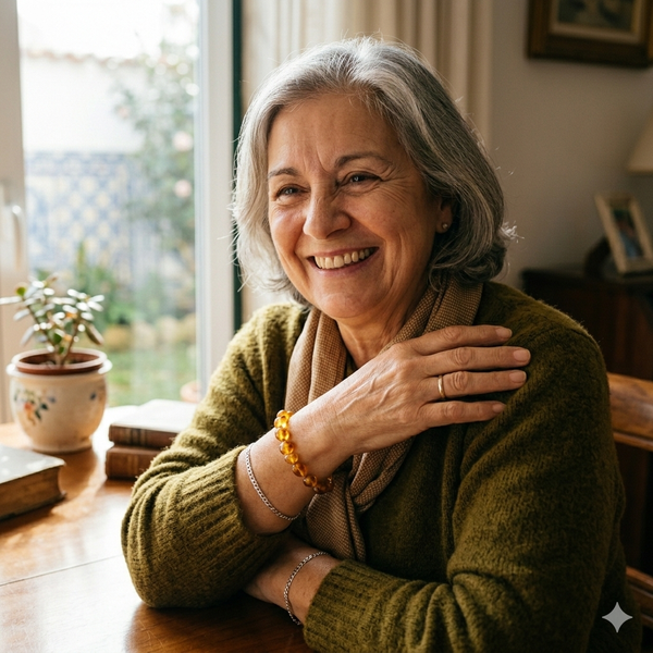 Pulseira de Âmbar para Adulto