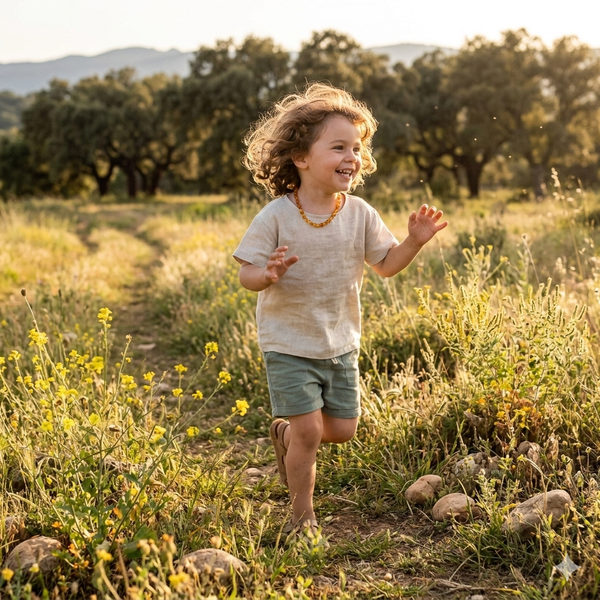 Colar de Âmbar para Criança
